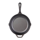 Black Lodge Chef cast iron skillet, durable cookware with a smooth handle, ideal for versatile cooking and searing.