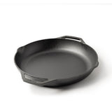 Lodge double handle cast iron skillet, chef series, 35.6 cm size, durable cookware for stovetop and oven use