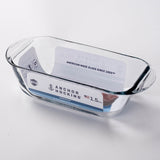 Anchor Hocking Essentials glass baking dish, 1.4L rectangular Auflaufform with clear glass and sturdy construction.