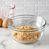 Anchor Hocking mixing bowl, large glass Rührschüssel with sturdy handles, clear and durable for kitchen baking and prep tasks.
