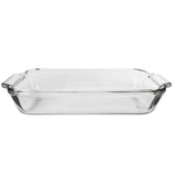 Anchor Hocking Basics glass baking dish, rectangular Auflaufform for oven cooking, clear and durable for versatile baking.