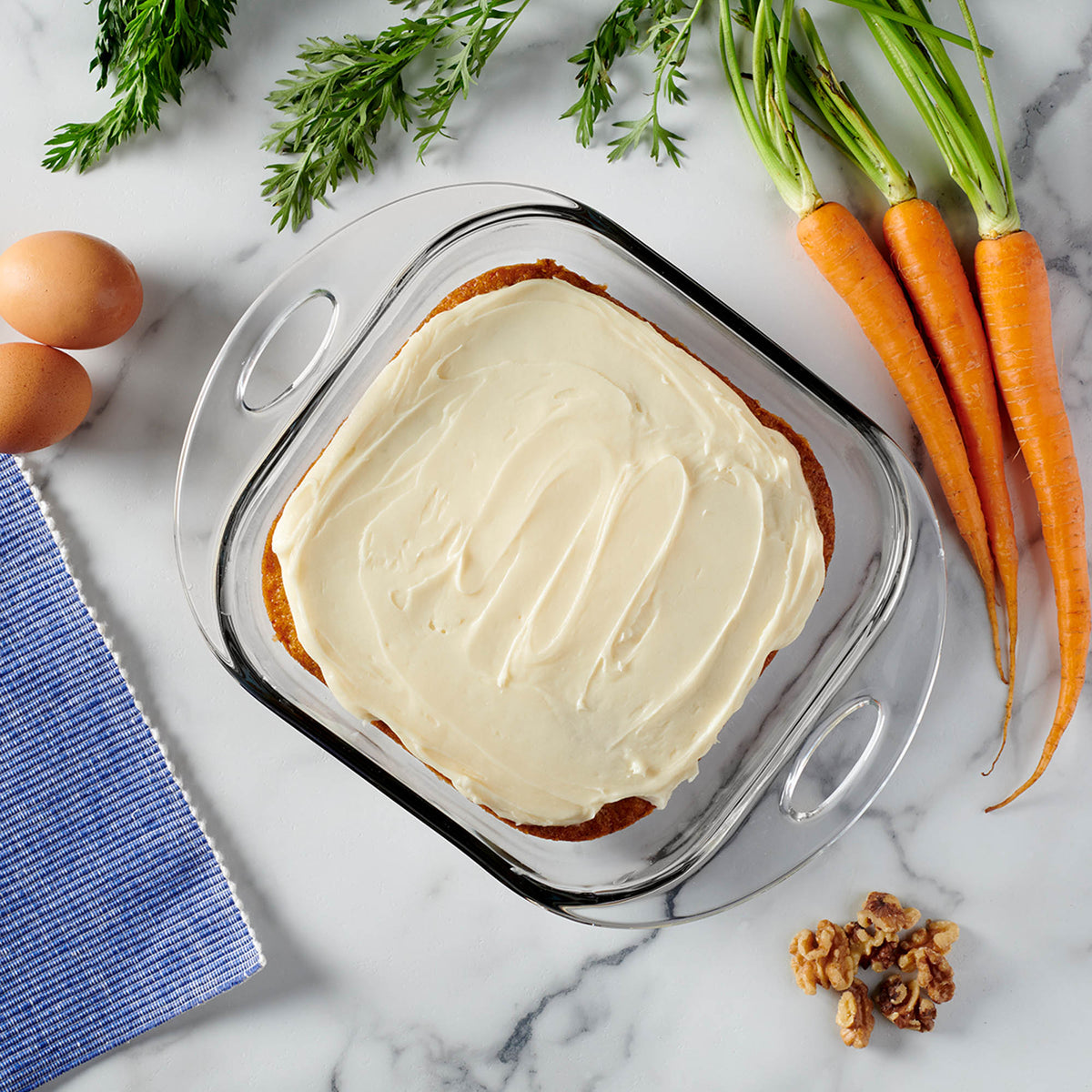 Anchor Hocking Heritage HLL baking dish, rectangular glass Auflaufform for oven baking and roasting.
