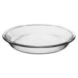 Anchor Hocking Kuchenplatte, ESSENTIALS, 25 cm round baking dish with a clear glass finish, perfect for serving and baking.