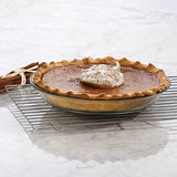 Anchor Hocking Kuchenplatte, Essentials, 25 cm diameter, ceramic baking dish with a smooth, round surface for serving and baking.
