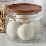 Anchor Hocking Montana storage jar with clear glass and metal lid, ideal for pantry organization and food storage.