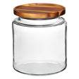 Anchor Hocking Montana Vorratsglas with airtight lid, clear glass storage jar for kitchen pantry organization.