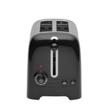 Dualit Lite 2-slice toaster with chrome finish and modern design, featuring two slots for bread toasting.
