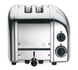 Dualit Newgen polished 2-slice toaster with modern design and stainless steel finish, ideal for toasting bread and bagels.