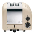 Dualit Newgen polished 2-slice toaster with sleek design, featuring wide slots for bread and bagels.