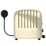 Dualit NewGen creme toaster with 2 slots for bread, modern design, and easy-to-use controls.