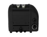 Dualit Newgen black 2-slice toaster with sleek design and control buttons, perfect for crispy toast.