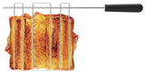 Dualit 2-in-1 polished toaster with two slots for toasting bread and bagels, featuring a sleek, modern design.