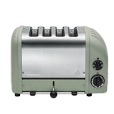 Polished DUALIT NewGen 4-slice toaster with modern design, featuring four slots for toasting bread and bagels.