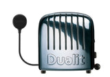 Polished DUALIT Newgen 6-slice toaster with modern design and stainless steel finish, featuring multiple toasting slots.