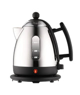Black DUALIT Mini Wasserkocher with 1-liter capacity, compact electric kettle with sleek design.