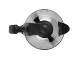 Black DUALIT Mini Wasserkocher with 1-liter capacity, compact design, featuring a sleek finish and practical handle.