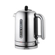 Polished DUALIT Classic 1.7L electric kettle with a sleek design and stainless steel finish, ready for boiling water.