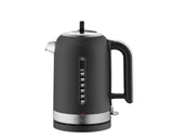 Black DUALIT Classic electric kettle with 1.7-liter capacity, featuring a sleek design and easy-to-use water boiling functionality.