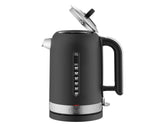 Black DUALIT Classic kettle with 1.7L capacity, stainless steel body and ergonomic handle for boiling water.