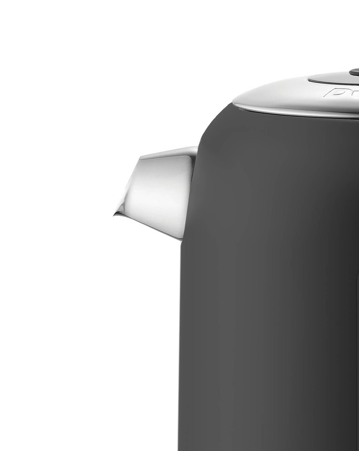 Black DUALIT Classic kettle filled with water, 1.7-liter capacity, featuring a sleek design and modern handle.