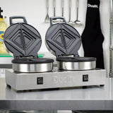 Polished DUALIT TOASTIE toaster with sleek design and four slots for toasting bread and bagels.