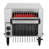 Dualit Gastro black toaster with two slots and manual controls, designed for professional kitchen use.