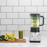 Polished DUALIT VORTECS standmixer with stainless steel finish, featuring a sturdy base and blending jar for smooth mixing.