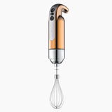 Dualit Classic copper hand blender with stainless steel blending shaft and ergonomic handle, suitable for mixing and blending tasks.