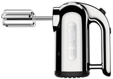 Dualit Classic polished handheld immersion blender with stainless steel blending attachment and ergonomic handle.