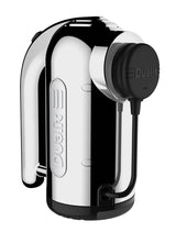 Dualit Classic stainless steel hand blender with polished finish, featuring a sleek design and ergonomic handle for easy blending.