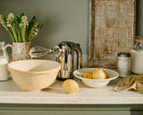 Dualit Classic polished hand blender with stainless steel shaft and ergonomic handle, ideal for blending and pureeing.