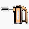 Dualit Classic copper handmixer with stainless steel beaters, ergonomic handle, and vintage-inspired design for efficient mixing.