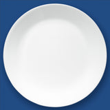 Corelle Winter Frost white dinnerware set with elegant patterned plates and bowls, perfect for stylish table settings.