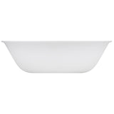 Corelle Winter Frost white dinnerware set featuring a winter-themed design on ceramic plates and bowls.