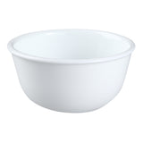 Corelle Winter Frost white dinnerware set with elegant plates and bowls, showcasing a classic frosted winter design.