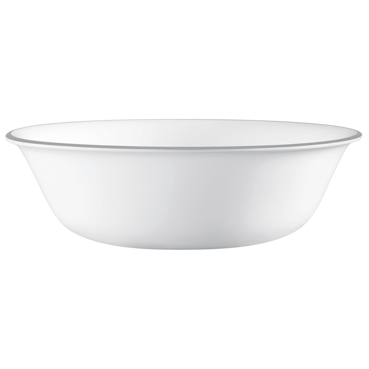 Corelle Mystic Grey dinnerware set featuring white plates with gray graphic patterns, stylish and modern ceramic dishes.