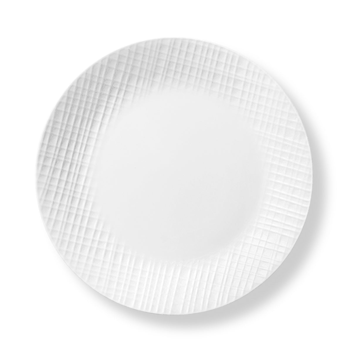 Corelle Linen Weave white dinnerware set featuring a textured, woven pattern on plates and bowls for elegant table setting.