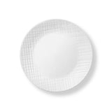 Corelle Linen Weave white dinnerware set, ceramic plates and bowls with textured linen-inspired design, durable and stylish for everyday use