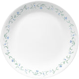 Corelle Country Cottage white dishware set with charming graphic design, durable ceramic dinnerware for everyday use
