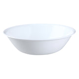 Corelle Winter Frost white dinnerware set featuring plates and bowls with a subtle frosted pattern on smooth white porcelain.