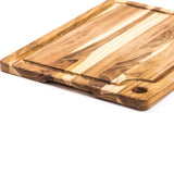 TEAKHAUS teak wood cutting board, MARINE series, natural teak finish, sturdy kitchen accessory with smooth edges