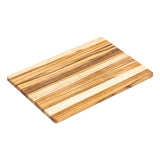 Teakhaus Essential teak wood cutting board with smooth surface and natural grain, ideal for kitchen food prep.