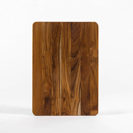 Teakhaus Teakholz-Schneidbrett, ESSENTIAL, rectangular cutting board made of durable teak wood for kitchen use