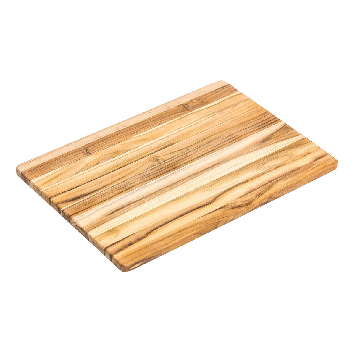 Teakhauss Teakholz-Schneidbrett, ESSENTIAL series, natural teak wood cutting board with smooth surface and rounded edges.