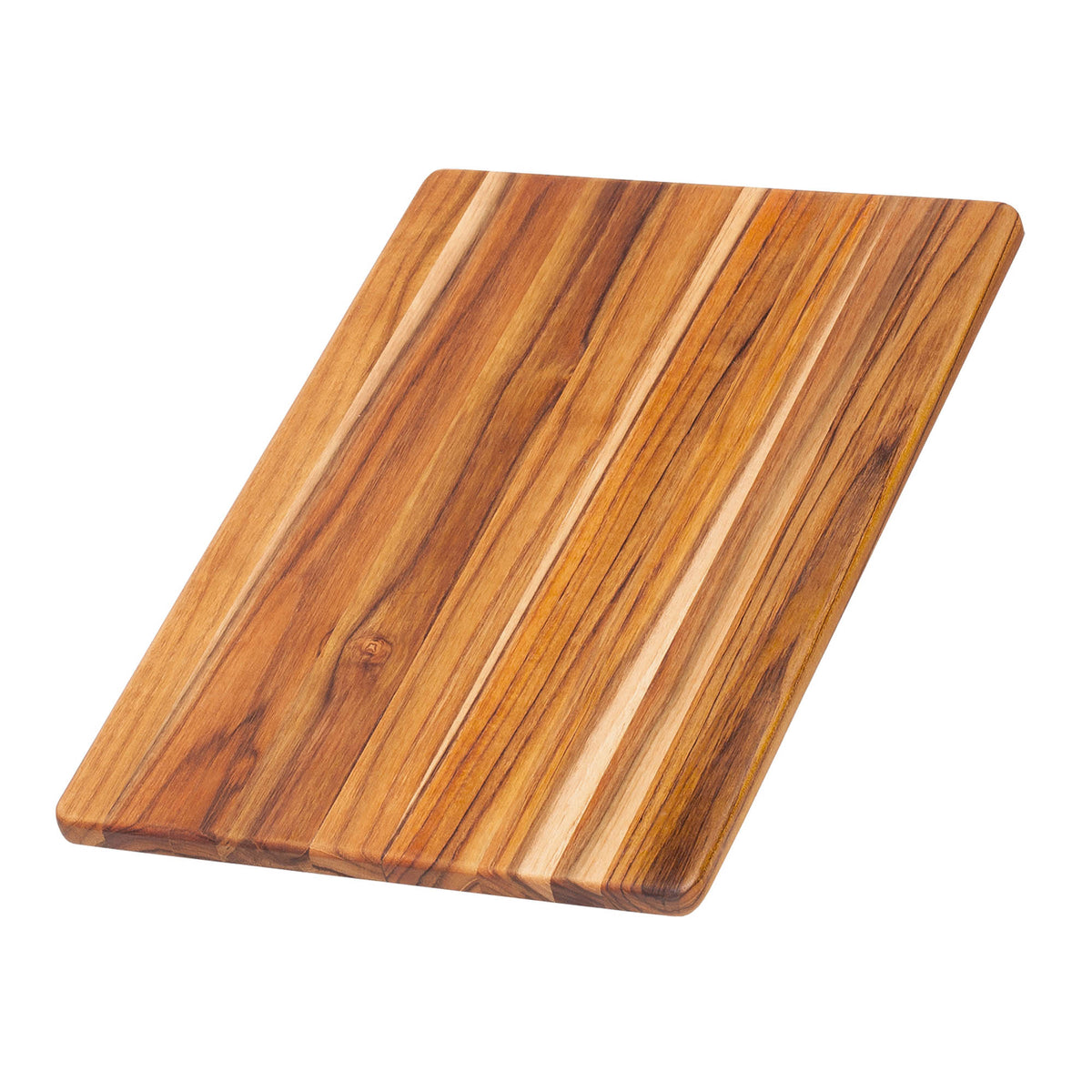 Teakhauss Teakholz-Schneidbrett ESSENTIAL, rectangular cutting board made of natural teak wood for kitchen use.