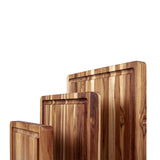 TEAKHAUS teak wood cutting board, rectangular traditional style, ideal for kitchen prep and serving.