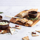TEAKHAUS teak wood cutting board, ESSENTIAL series, natural finish, rectangular shape with smooth edges and sturdy surface.