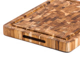 TEAKHAUS teak wood butcher block cutting board with smooth surface and sturdy construction for kitchen use