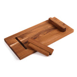 Teakhauss Teakholz-Schneidbrett Bistro, rectangular cutting board with smooth polished surface and natural wood grain details.