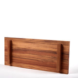 Teakhaas teak wood cutting board with Bistro design, natural finish, ideal for kitchen food prep and serving.